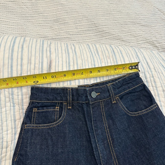 Tela9 High waisted wide leg cropped jeans - Picture 6 of 7